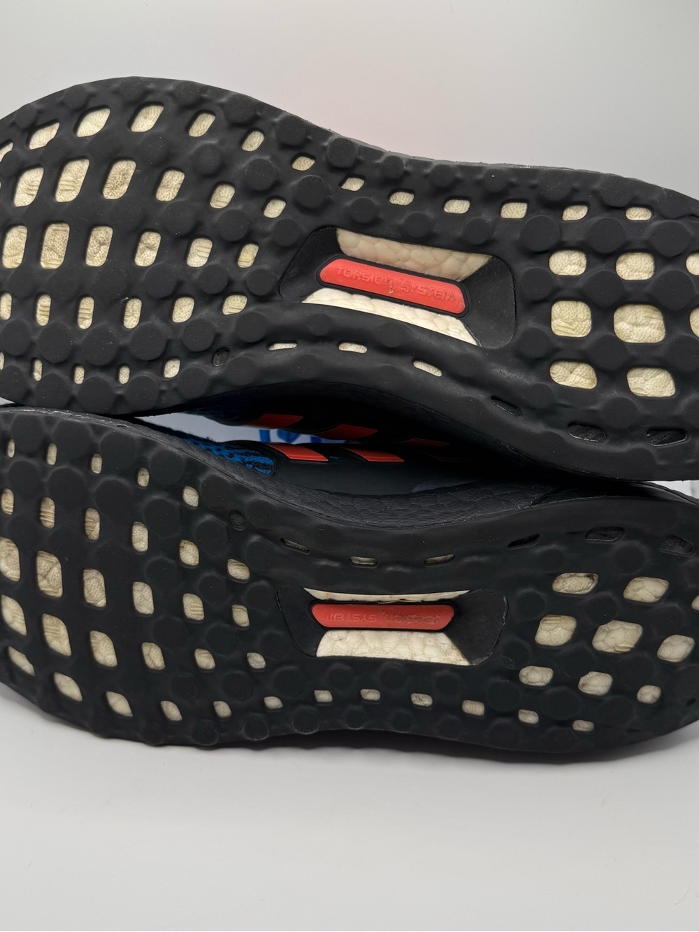 adidas Blue and Orange Knit Running Shoes - Picture 11 of 12